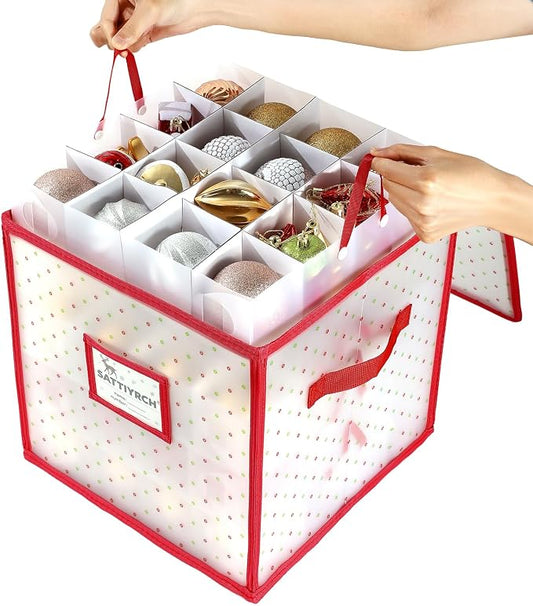 Sattiyrch Plastic Christmas Ornament Storage Box by Sattiyrch