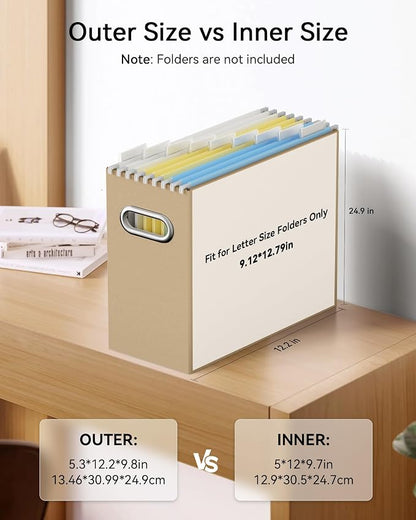 Portable Collapsible Cardboard File Box - Image 2