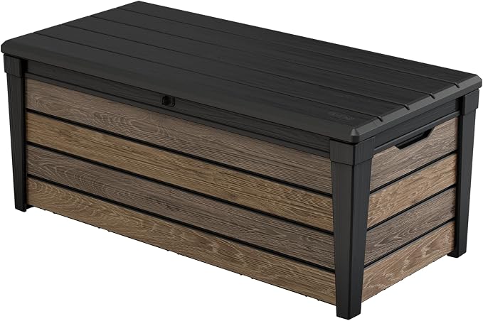 Keter Signature Collection 120 Gallon Resin Deck Box Organization and Storage by Unknown
