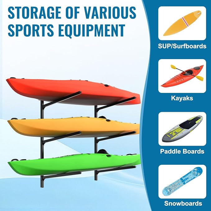 Kayak Storage Rack, Kayak Wall Mount Rack, Kayak Rack - Image 5