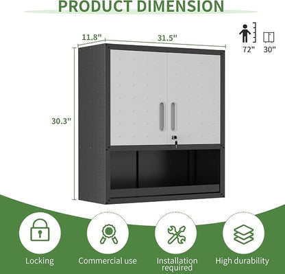 Metal Wall Cabinet, Garage Wall Cabinet - Image 3