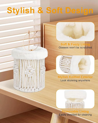 Glasses Holder, Anti-scratch Plush Lined Eyeglass Holder Stand - Image 5