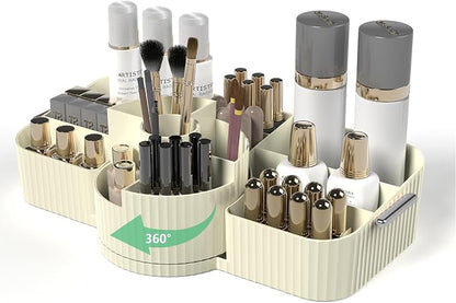 Rotating Makeup Organizer Cosmetic Display Case, Used by Unknown