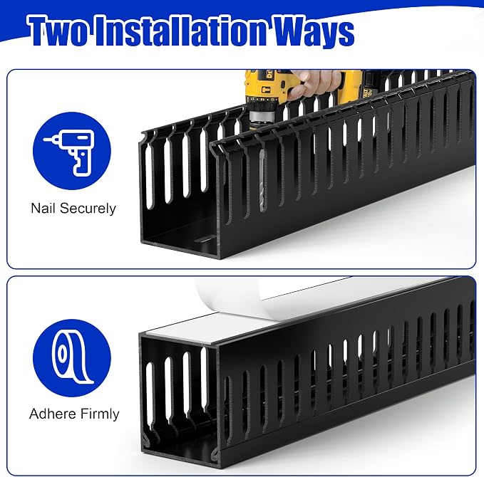 ZhiYo 66in Professional Server Rack Cable Management Raceway, H2in x W2in Cable - Image 4