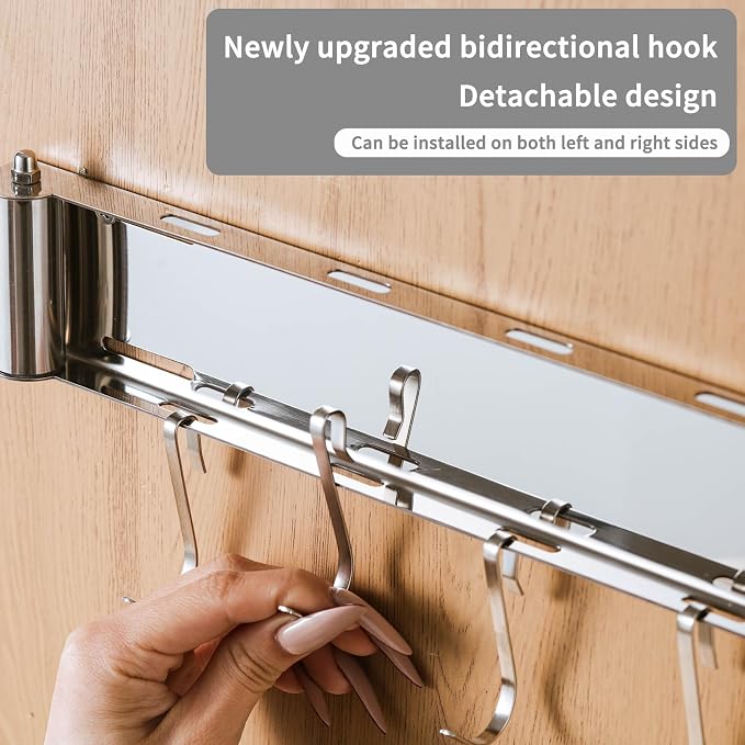 Valet Rod for Closet, Stainless Steel Extendable Daily Outfit Planning Rod - Image 3