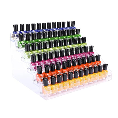 Acrylic Nail Polish Organizer Rack, 6 Tier Holder Stand, Paint Rack Gel Nail by FFowcye