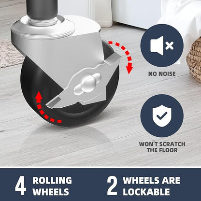 STO STO Laundry Sorter 3 Section, 3 Bag Laundry Hamper, Rolling Laundry Cart - Image 5