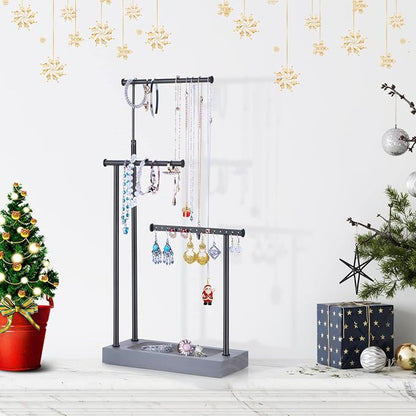 SRIWATANA Jewelry Organizer Display Extra Tall Necklace Holder 3 Tier Jewelry - Image 3