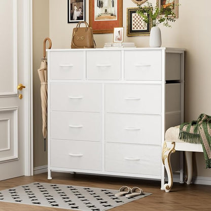 Sweetcrispy 9-Drawer Fabric Dresser Storage Tower - Image 2