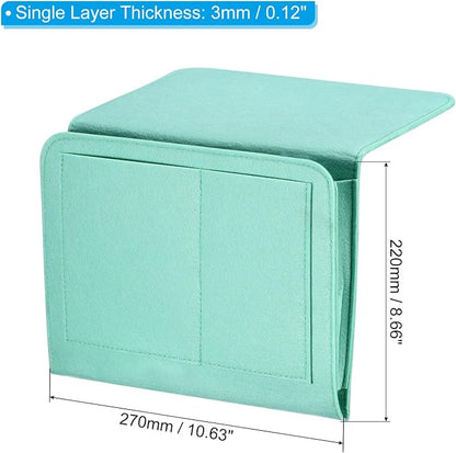 PATIKIL 11in Bedside Caddy, Bed Caddy Bedside Organizer Hanging Soft Felt 5 - Image 2