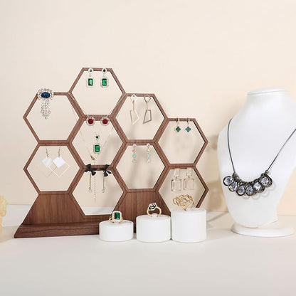 GemeShou hexagonal jewelry earring display stands - Image 4