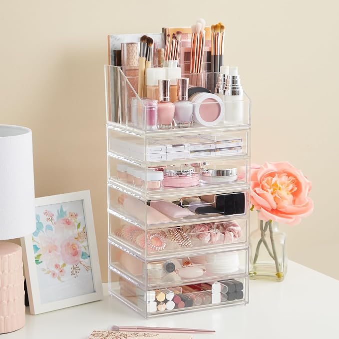 STORi Stackable Desk Drawer Organizer, 4 Wide Drawers - Image 9