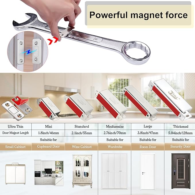 Cabinet Magnetic Catch Jiayi 5 Pack Ultra Thin Cabinet Door Magnetic Catch - Image 6