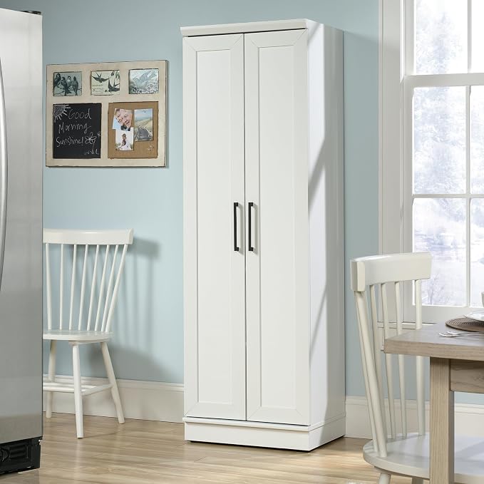Sauder HomePlus Storage Cabinet/ Pantry cabinets, Soft White finish - Image 2