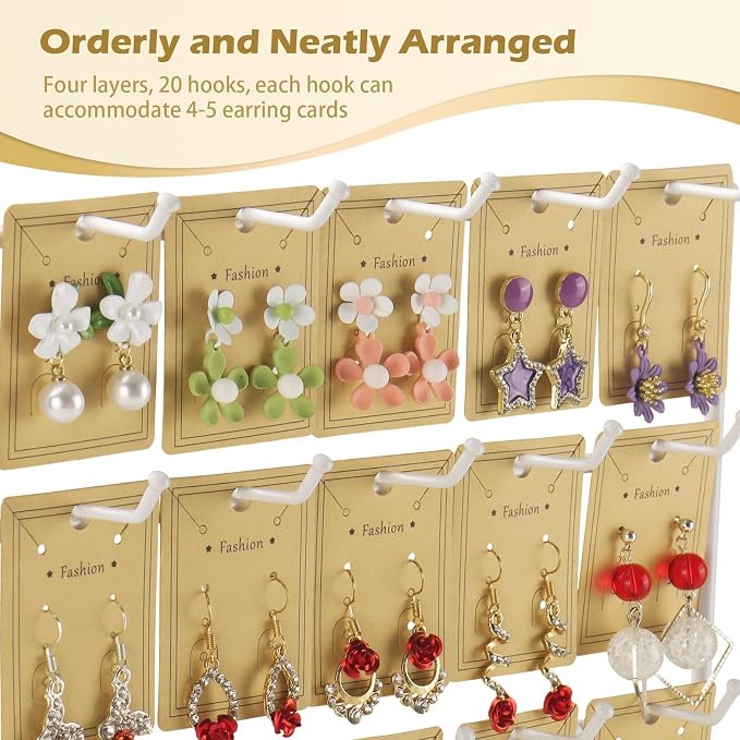 Earring Display Stand for Selling, Earring Display for Vendors, Wood Earring - Image 3