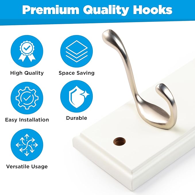 GlazieVault Coat Hooks Wall Mounted - Image 4