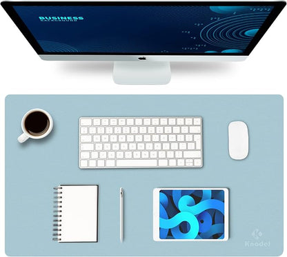K KNODEL Small Office Leather Desk Mat, Mouse and Keyboard Pad, Computer and by K+KNODEL
