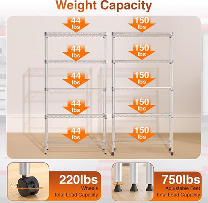 BestOffice | 5-Tier Wire Shelf - Image 5