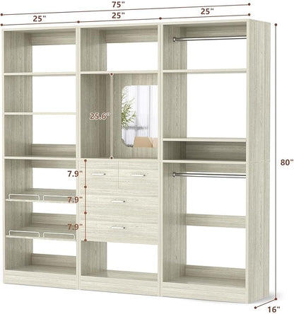 Unikito 75" Closet Organizer System - Image 5