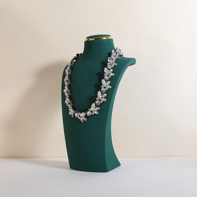 velvet necklace display stand, necklace display holder by CHISTORJewelrydisplaystands