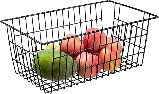15.2" Metal Wire Baskets for Organizing 6 Pack, Household Pantry Storage - Image 3
