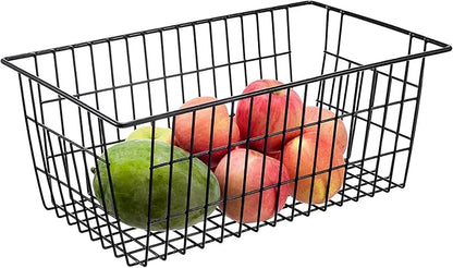 15.2" Metal Wire Baskets for Organizing 6 Pack, Household Pantry Storage - Image 3