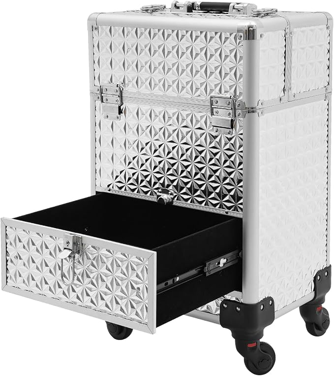 Rolling Nail Case, Salon Makeup Train Case Nail Storage Box Manicure Case - Image 5