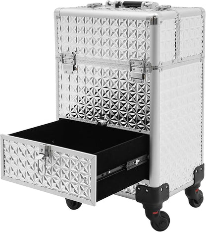 Rolling Nail Case, Salon Makeup Train Case Nail Storage Box Manicure Case - Image 5