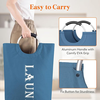 Lifewit 100L 2-Pack Large Laundry Basket, Collapsible Laundry Hamper - Image 3