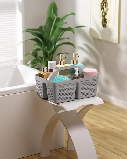 4 Pack Portable Shower Caddy, Integrated Handle, Reinforced Plastic, Organizer - Image 9