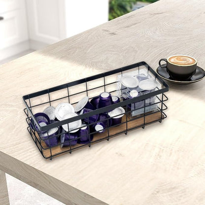 TIEYIPIN Black Metal Wire Storage Baskets - Image 9