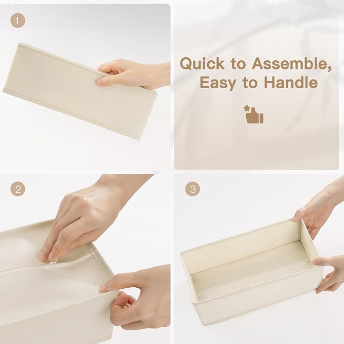 Criusia Drawer Organizer Clothes, 14 Pack Dresser Organizer - Image 7