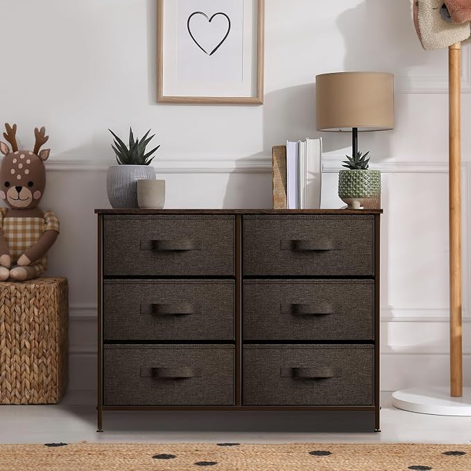 Sorbus Dresser with 6 Drawers - Image 2