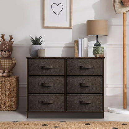 Sorbus Dresser with 6 Drawers - Image 2