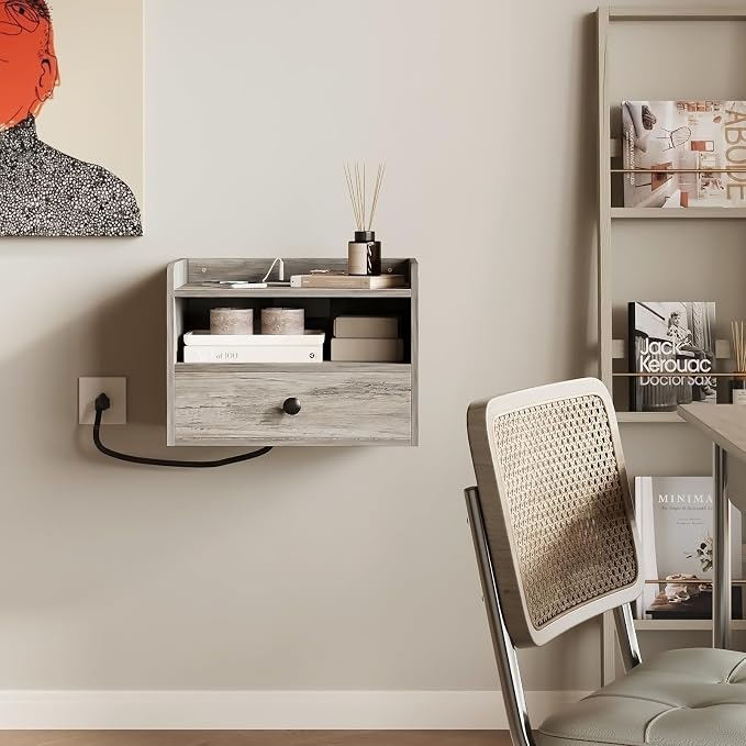 Floating Nightstand Set of 2 Modern Night Stands - Image 7