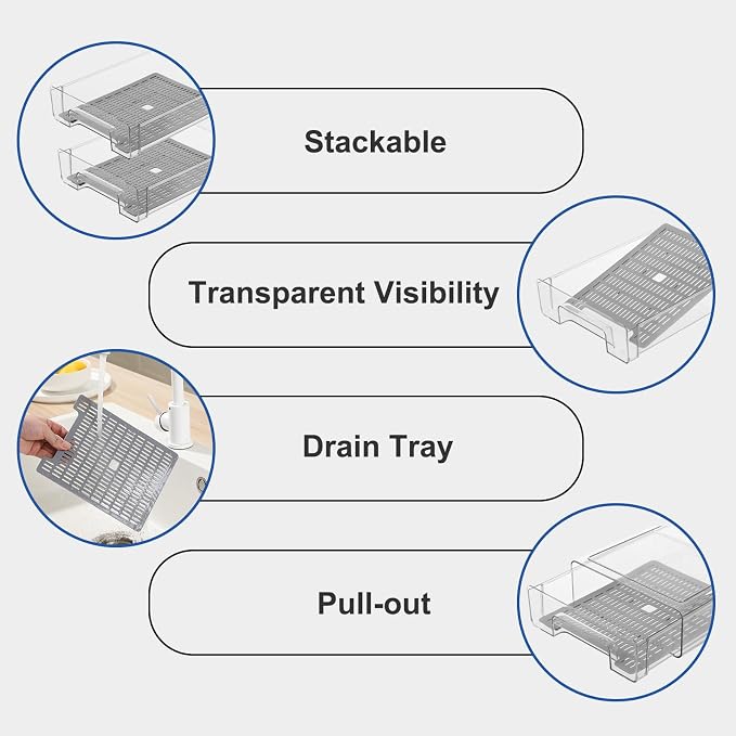 Plastic Clear Fridge Storage Organizer - Image 4