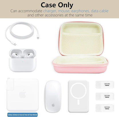 Charger Case for Macbook, Portable Tech Electronic Organizer Bag, Small Travel - Image 3