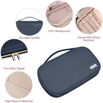 Jewelry Travel Case Organizer for Necklaces, Soft Sided - Image 4