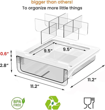 vacane Compact-depth Under Shelf Basket Organizer, Under Shelf Storage Drawer - Image 2
