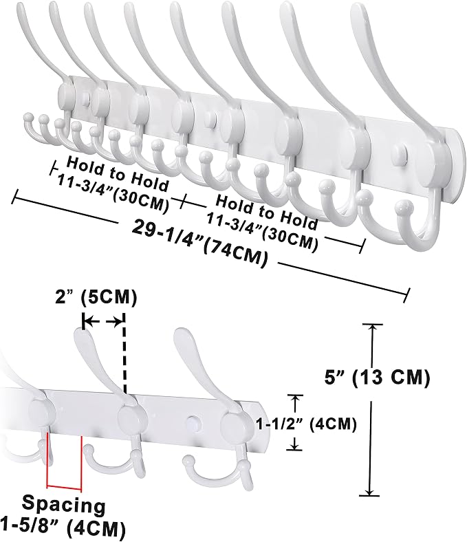 Dseap Coat Rack Wall Mount - Image 2