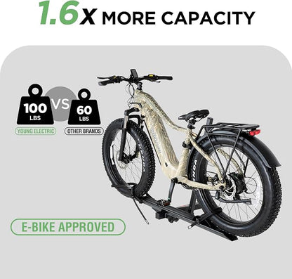100LBS. Capacity Aluminum 1-Ebike Rack - Image 2