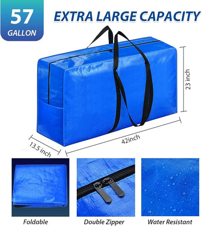 57 Gallon Extra Large Storage Bags, XXL Jumbo Large Moving Bags Heavy Duty - Image 3