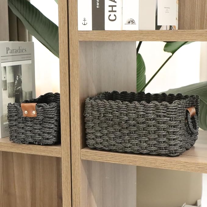Paper rope Small Storage baskets - Image 5