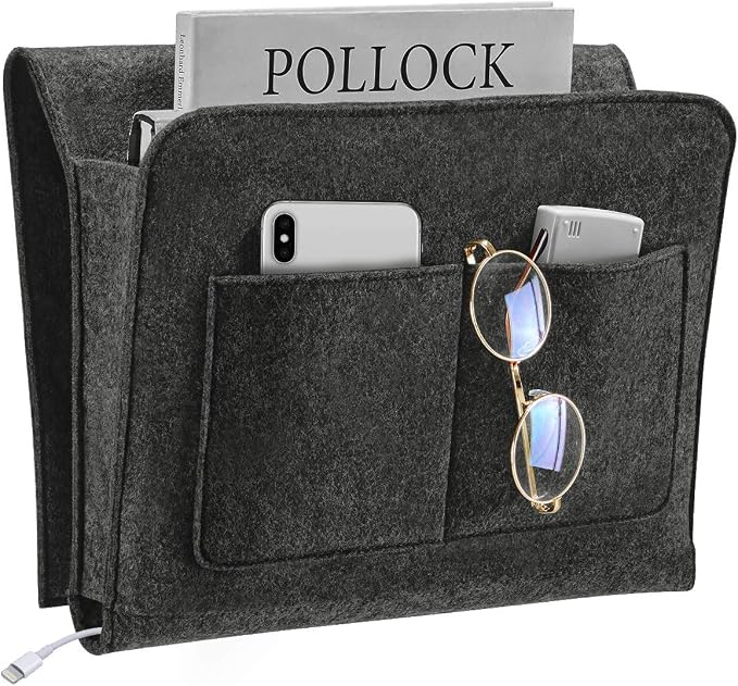 YOUDENOVA Bedside Caddy, Bedside Organizer by YOUDENOVA