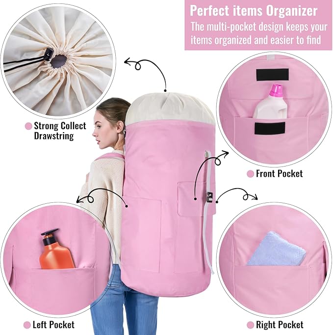 Laundry Bag Backpack, 125L Extra Large Travel - Image 4