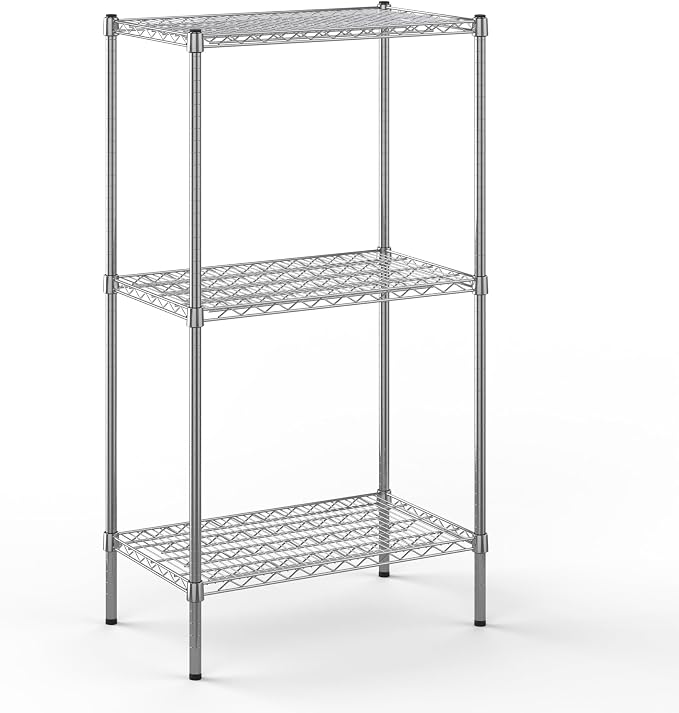 18" Deep x 30" Wide x 54" Height Wire Shelving Kit | 3-Tier | NSF Commercial by Regal+Altair
