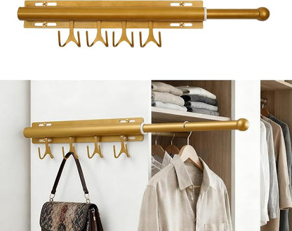 Valet Rod For Closet Pull Out, Adjustable Heavy Duty Carbon Steel 12" by Unknown