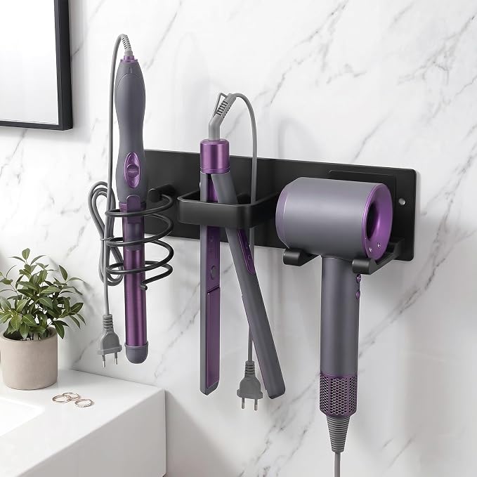 Hair Tool Organizer Wall Mount, Bathroom Storage Rack - Image 8