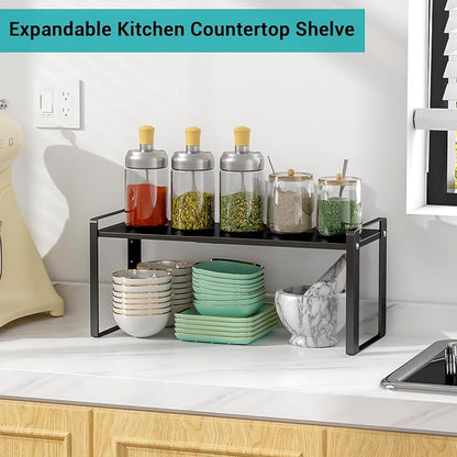 Expandable Cabinet Organizer Shelves, 88lbs High Weight Capacity, Heavy-Duty - Image 6