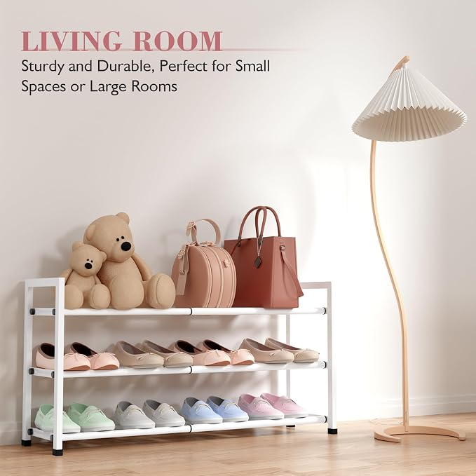 Bumusty 3-Tier Expandable Shoe Rack - Image 6
